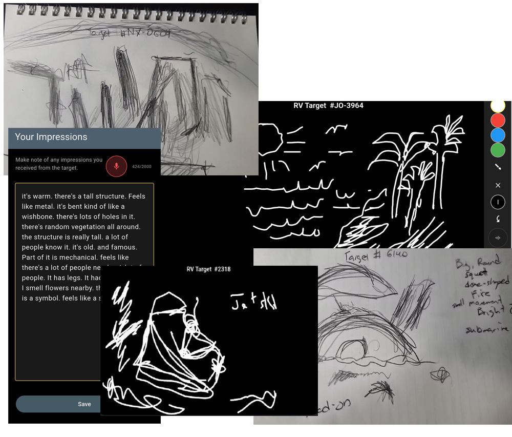 Recording impressions screen